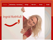 Tablet Screenshot of ingrid-rothfuss.de